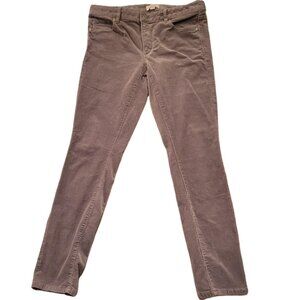 Ann Taylor Loft Pants Women's Size 6  Brown Modern Curvy Skinny Ankle Corduroy